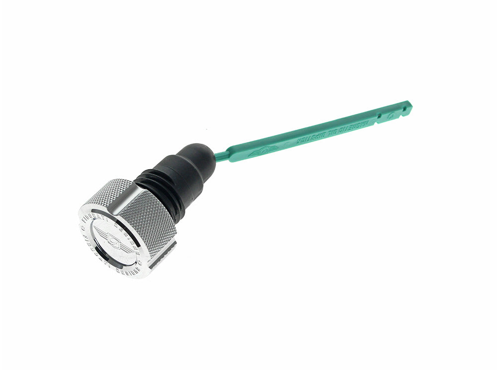 Magnetic Engine Oil Dipstick - Silver. Fits Dyna 2006-2017