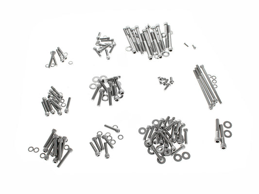 Polished Allen Head Show Bike Kit - Stainless Steel. Fits Milwaukee-Eight 2017up
