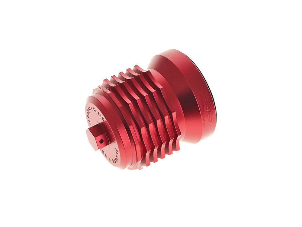 Magnetic Reusable Oil Filter - Red. Fits Milwaukee Eight 2017up, Twin Cam 1999-2017, Evolution 1984-1999 & Sportster 1984-2021