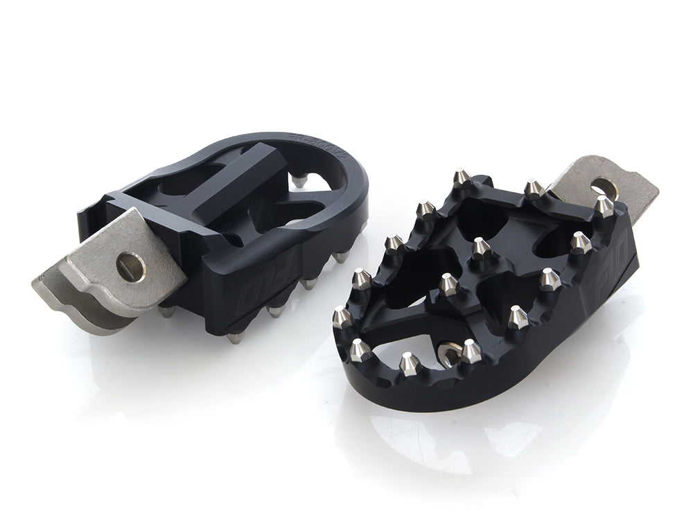 V2 MX Footpegs - Black. Fits Softail 2018up Front Rider