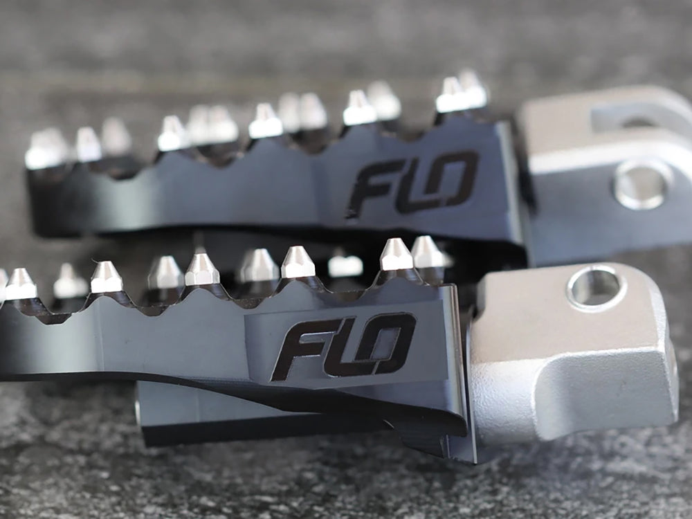 V2 MX Footpegs - Black. Fits Softail 2018up Front Rider