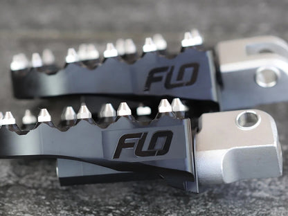 V2 MX Footpegs - Black. Fits Softail 2018up Front Rider