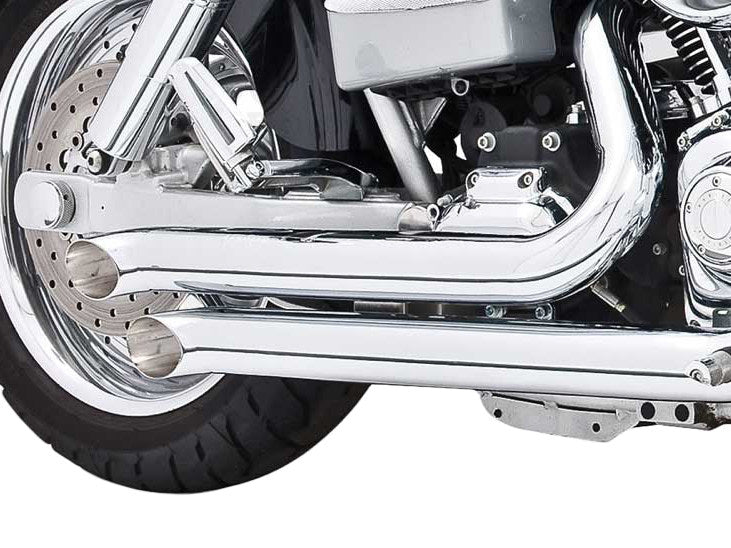 Declaration Turnouts Exhaust - Chrome. Fits Dyna 1991-2005.