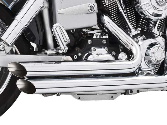 Amendment Exhaust - Chrome. Fits Dyna 1991-2005.