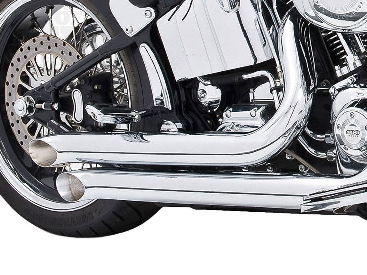 Declaration Turnouts Exhaust - Chrome. Fits Softail 1986-2017.