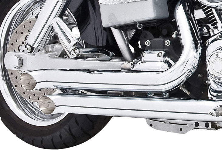Declaration Turnouts Exhaust - Chrome. Fits Dyna 2006-2017.