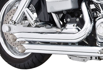 Declaration Turnouts Exhaust - Chrome. Fits Dyna 2006-2017.