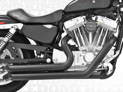 Amendment Exhaust - Black. Fits Sportster 2004-2021