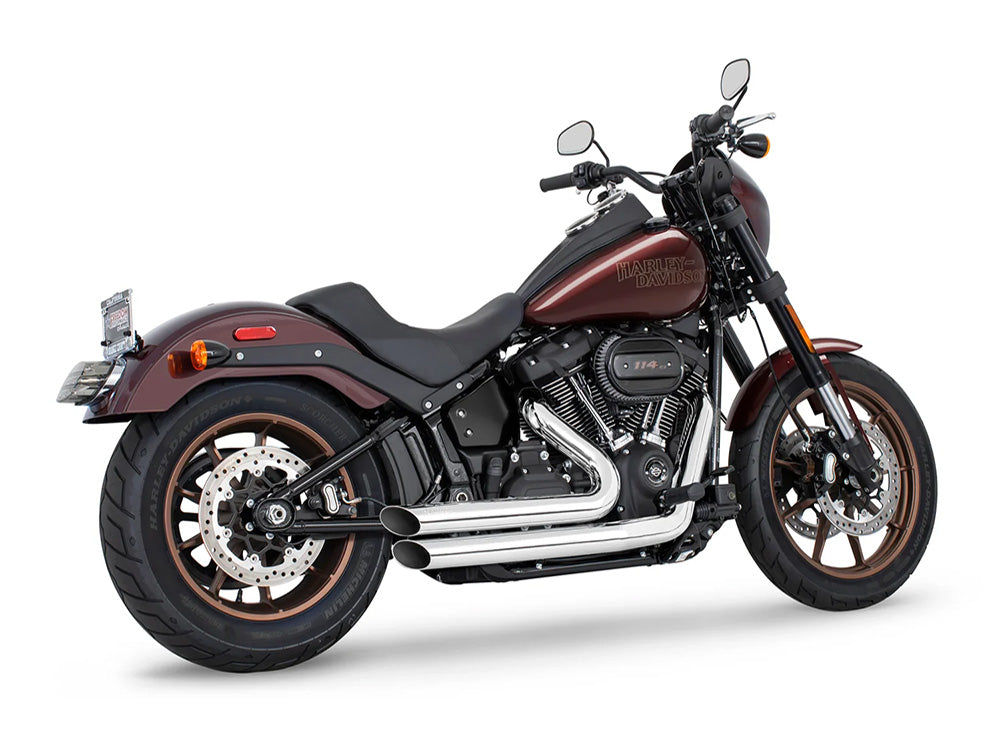 Amendment Exhaust - Chrome. Fits Softail 2018up with Non-240 Rear Tyre