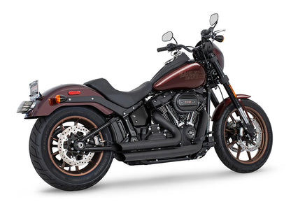 Amendment Exhaust - Black. Fits Softail 2018up with Non-240 Rear Tyre