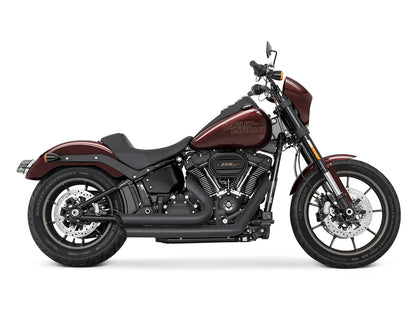 Amendment Exhaust - Black. Fits Softail 2018up with Non-240 Rear Tyre