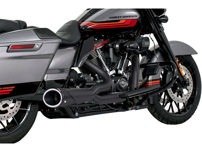 Combat Exhaust - Black with Black End Cap. Fits Touring 2017up.