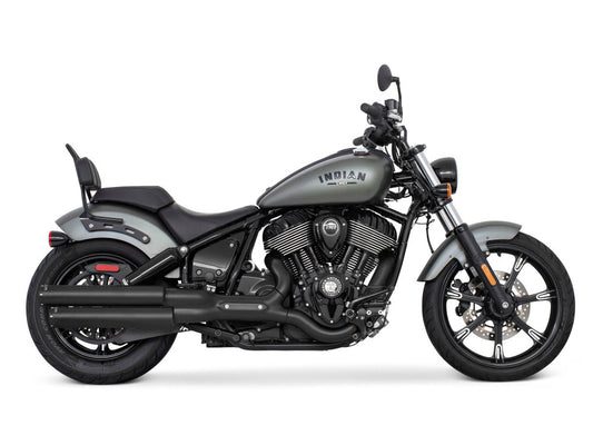 3.25in. Slip-On Mufflers - Black with Black Signature End Caps. Fits Indian Cruiser 2022up