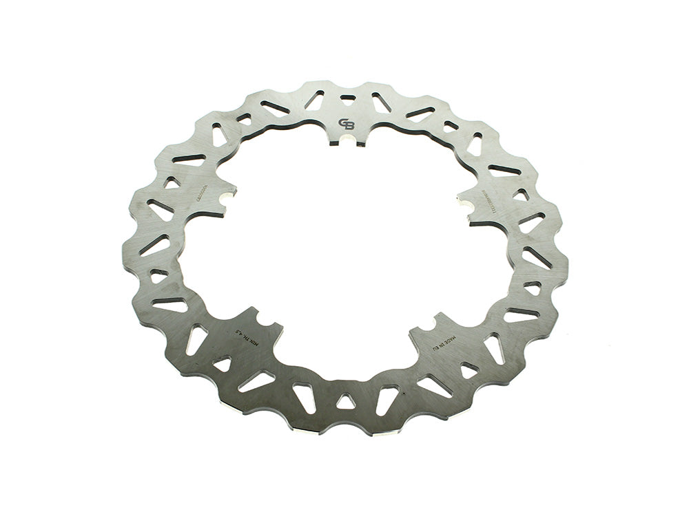 11.8in. Front Wave Disc Rotor - Stainless Steel. Fits V-Rod & Dyna 2006-2017 Models with OEM Cast Wheel.