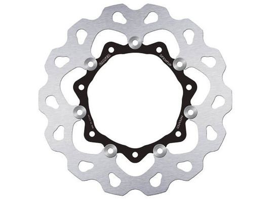 11.8in. Front Floating Wave Disc Rotor - Stainless Steel. Fits Touring 2014-2023 with HD Agitator Wheel.