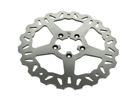 11.5in. Front Solid Mount Wave Disc Rotor. Fits Big Twin & Sportster 1984-1999.