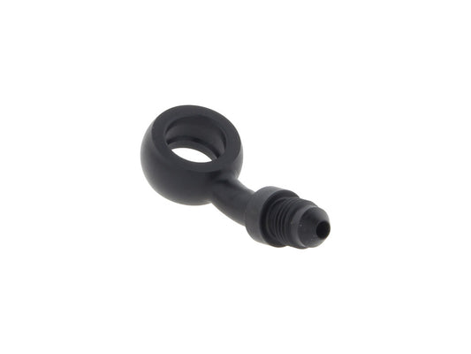 Black True 12mm ID, 20 Degree Banjo - Male #3 End.