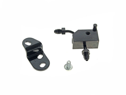 Rear Brake Tee - Black. Fits Softail 2000-2006.