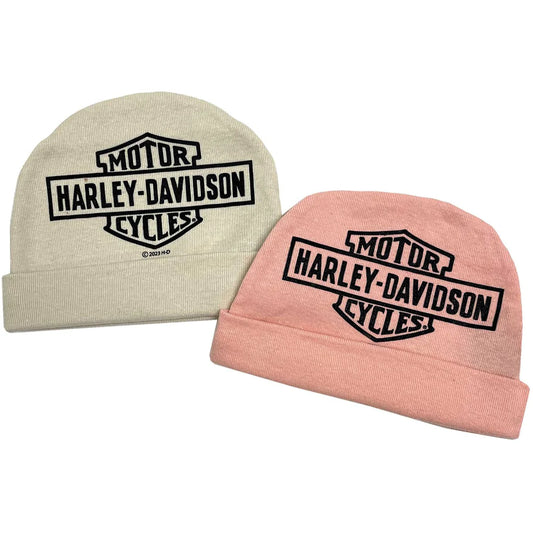 Harley-Davidson Baby Girl's Rib Knit Beanies