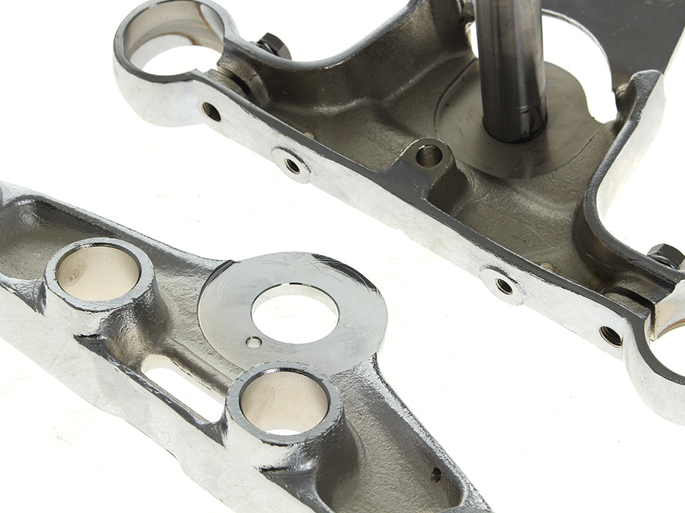 Triple Tree Kit - Chrome. Fits FX Softail 1984-1999 & FXWG 1980-1986