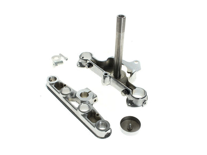Triple Tree Kit - Chrome. Fits FL Softail 1986-1999