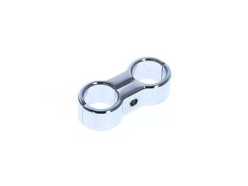 2 Hose Separator - Chrome. Fits 5/16in. or 3/8in. Hose