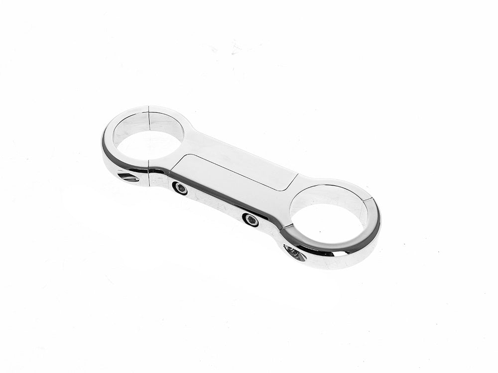 39mm Billet Aluminium Mind Glide Fork Brace - Chrome. Fits Dyna 1991-2005, FXR 1987-1994 & Most Sportster 1987-2021