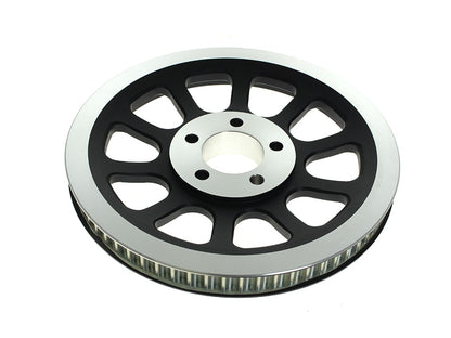 66 Tooth x 20mm Rear Pulley - Black. Fits Softail 2007-2011 with 200 Rear Tyre
