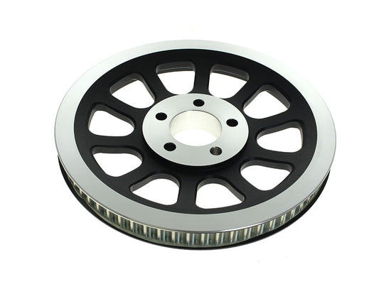 66 Tooth x 20mm Rear Pulley - Black. Fits Softail 2007-2011 with 200 Rear Tyre