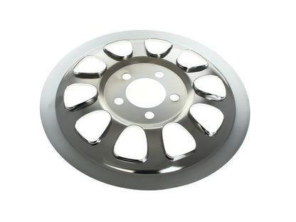 Rear Pulley Cover - Chrome. Fits Dyna 2006-2017 & Softail 2007up with 66 Teeth Rear Pulley