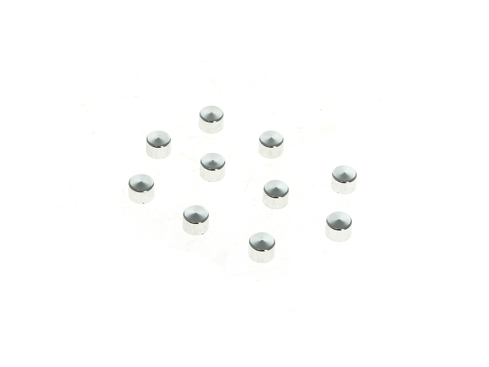 Kool Kaps - Chrome. Fits 1/4in. Socket Head Bolt. Pack of 10
