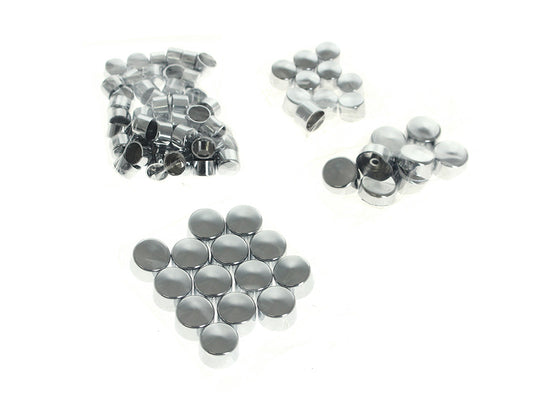 Engine, Transmission & Primary Kool Kaps Bolt Cover Kit - Chrome. Fits Twin Cam & Evolution