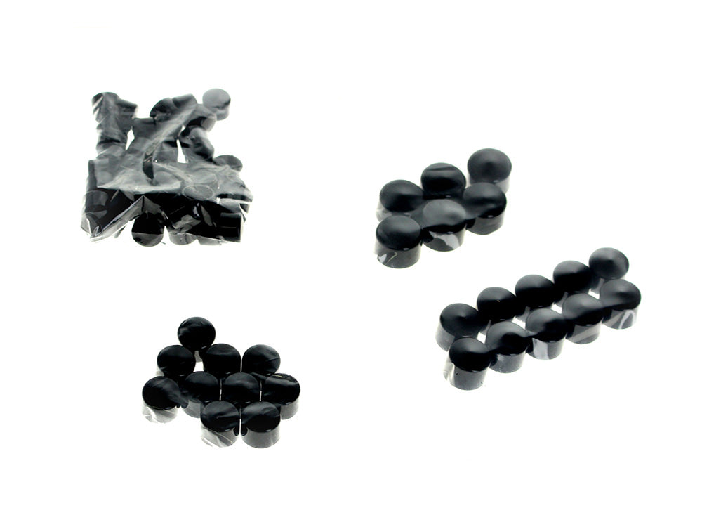 Engine, Transmission & Primary Kool Kaps Bolt Cover Kit - Black. Fits Milwaukee-Eight 2017up
