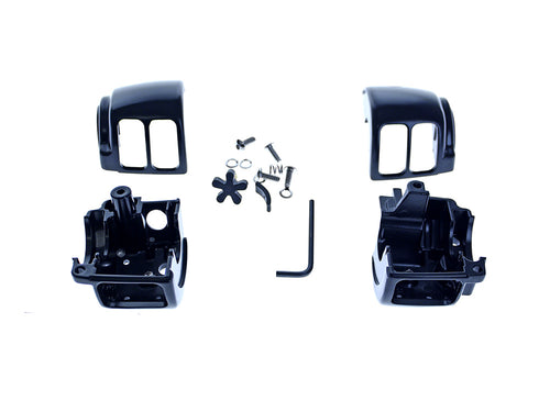 Switch Housing - Black. Fits Softail 1996-2010, Dyna 1996-2011, Road King 1996-2013, V-Rod 2002-2013 & Sportster 1996-2013