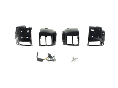 Handlebar Control Kit - Black. Fits Single Disc Softail 2011-2014 & Dyna 2012-2017