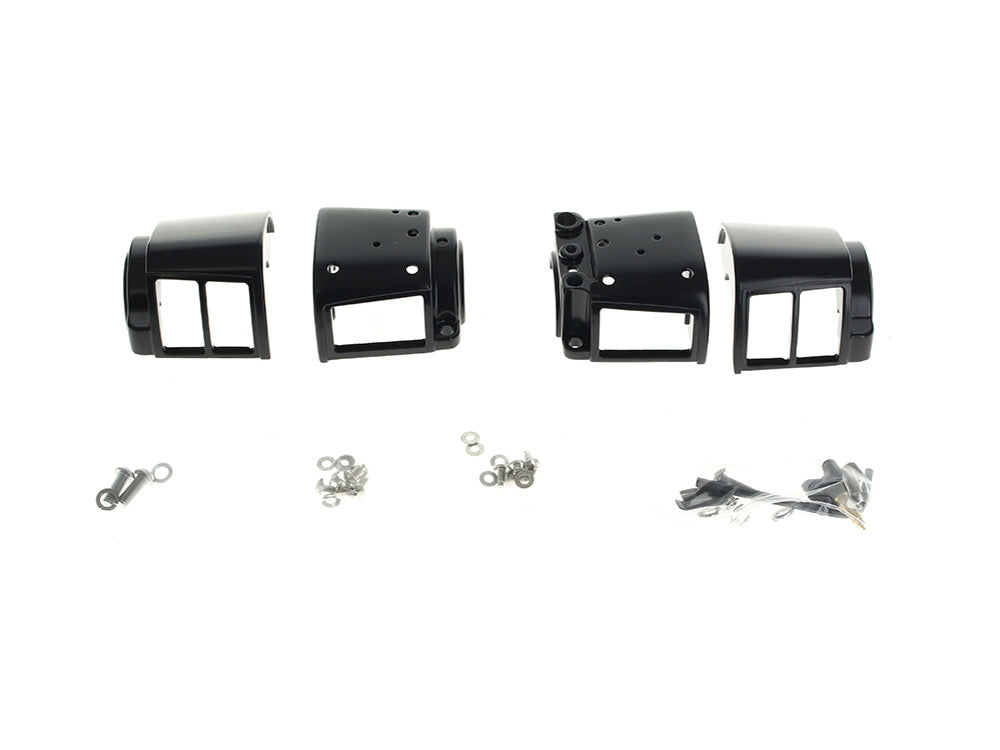 Handlebar Control Kit - Black. Fits Big Twin & Sportster 1982-1995 Models with Single Disc Rotors