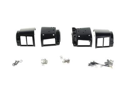 Handlebar Control Kit - Black. Fits Big Twin & Sportster 1982-1995 Models with Single Disc Rotors