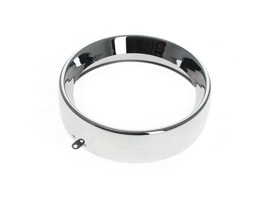 Frenched 7in. Headlight Trim Ring - Chrome. Fits FL Softail 1994-2017 & Freewheeler Trike 2015up