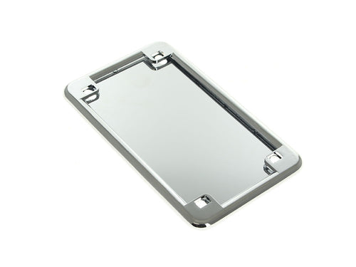 Number Plate Frame with 4in. x 7in. Backing Plate - Chrome