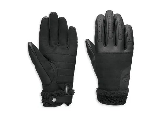 Harley -Davidson Womens Maverick Mixed Media Gloves