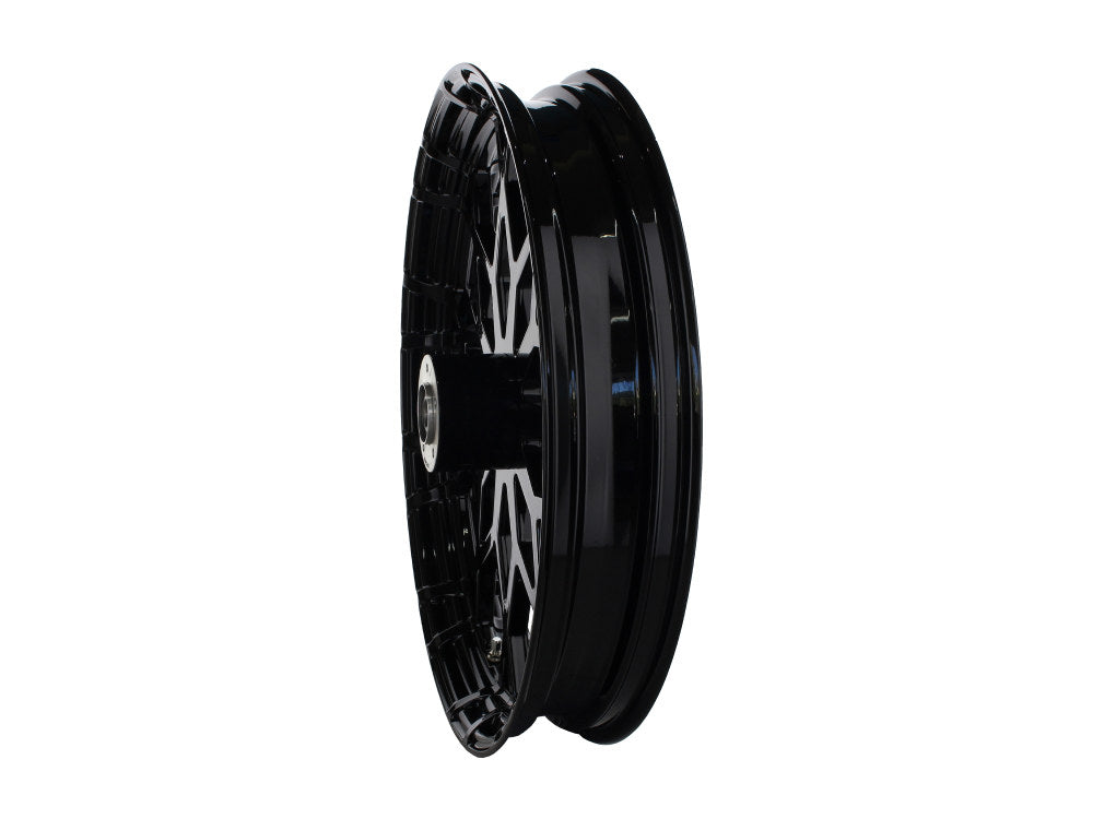 23in. x 3.75in. Marquise/Prodigy Replica Wheel - Gloss Black. Fits Touring 2008up