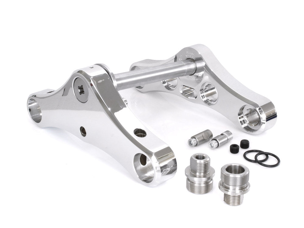 3 Degree Raked 39mm Wide Glide Conversion Triple Tree Kit - Chrome. Fits Sportster 1988-2003, FXR 1988-1994 & Dyna 1991-2005.
