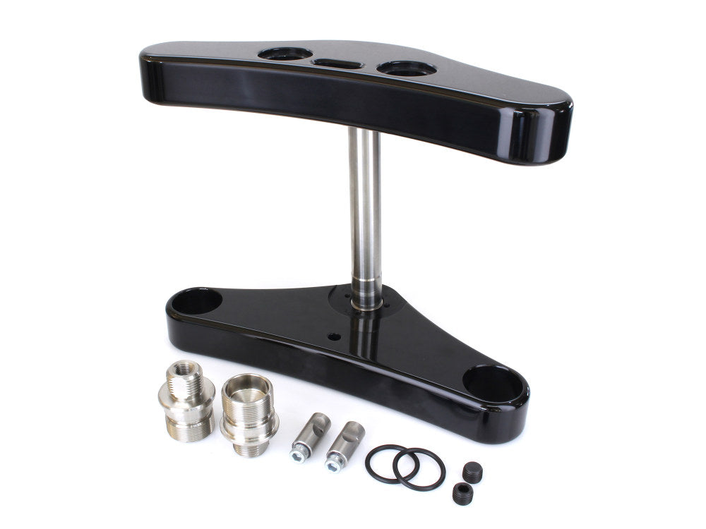 3 Degree Raked Triple Tree Kit - Black. Fits FX Softail 1984-2017 & Dyna Wide Glide 1993-2005.