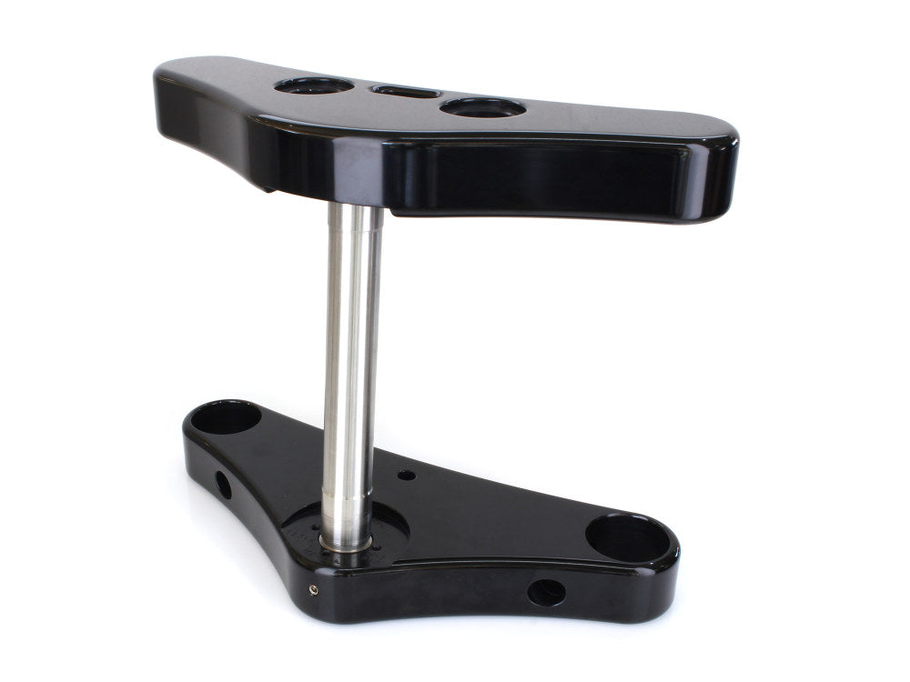5 Degree Raked Triple Tree Kit - Black. Fits FX Softail 1984-2017 & Dyna Wide Glide 1993-2005.