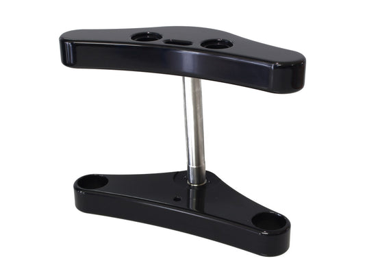 6 Degree Raked Triple Tree Kit - Black. Fits FX Softail 1984-2017 & Dyna Wide Glide 1993-2005.