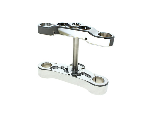 4 Degree Raked Triple Tree Kit - Chrome. Fits Breakout 2018-2022 with 21in. or 23in. Wheel Upgrade.