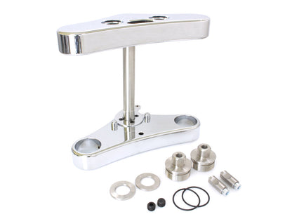 3 Degree Raked Mid Glide Triple Tree Kit - Chrome. Fits Dyna 2006-2017
