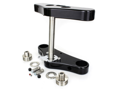 5 Degree Raked Wide Glide Triple Tree Kit - Black. Fits Dyna 2006-2011 & Dyna Wide Glide 2006-2017 with 23in. Wheel Upgrade.