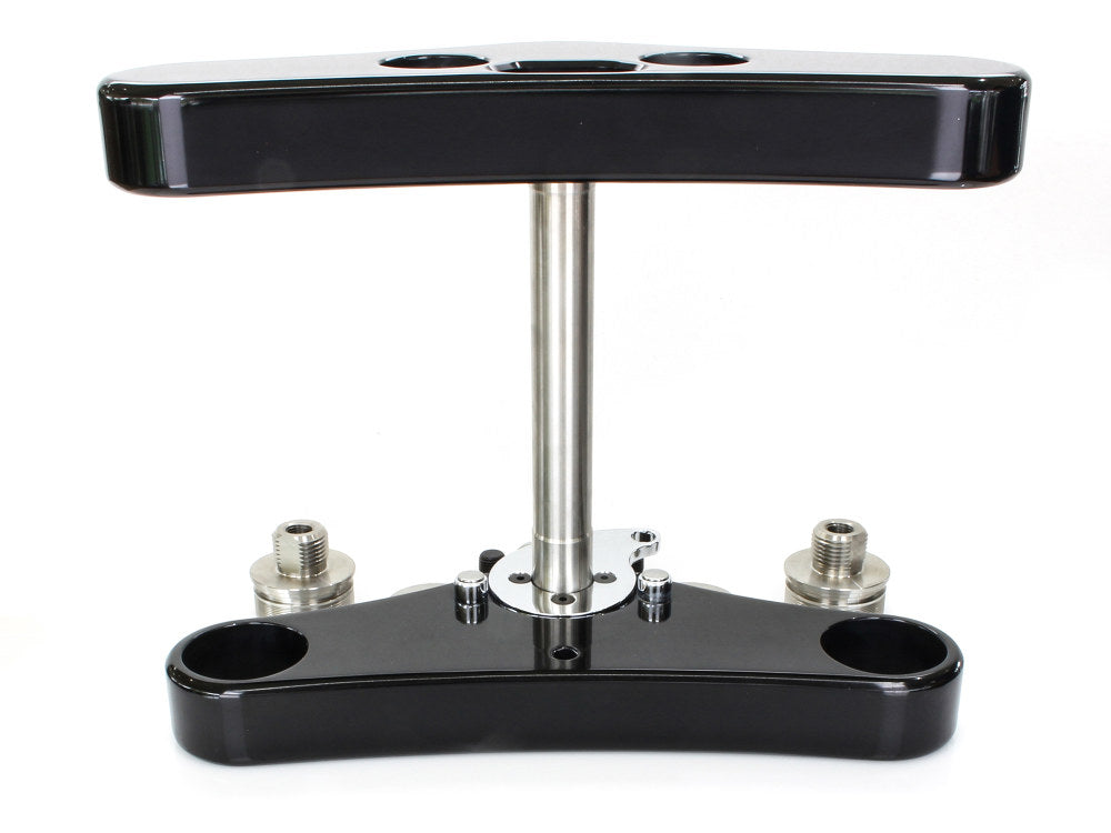 5 Degree Raked Wide Glide Triple Tree Kit - Black. Fits Dyna 2006-2011 & Dyna Wide Glide 2006-2017 with 23in. Wheel Upgrade.