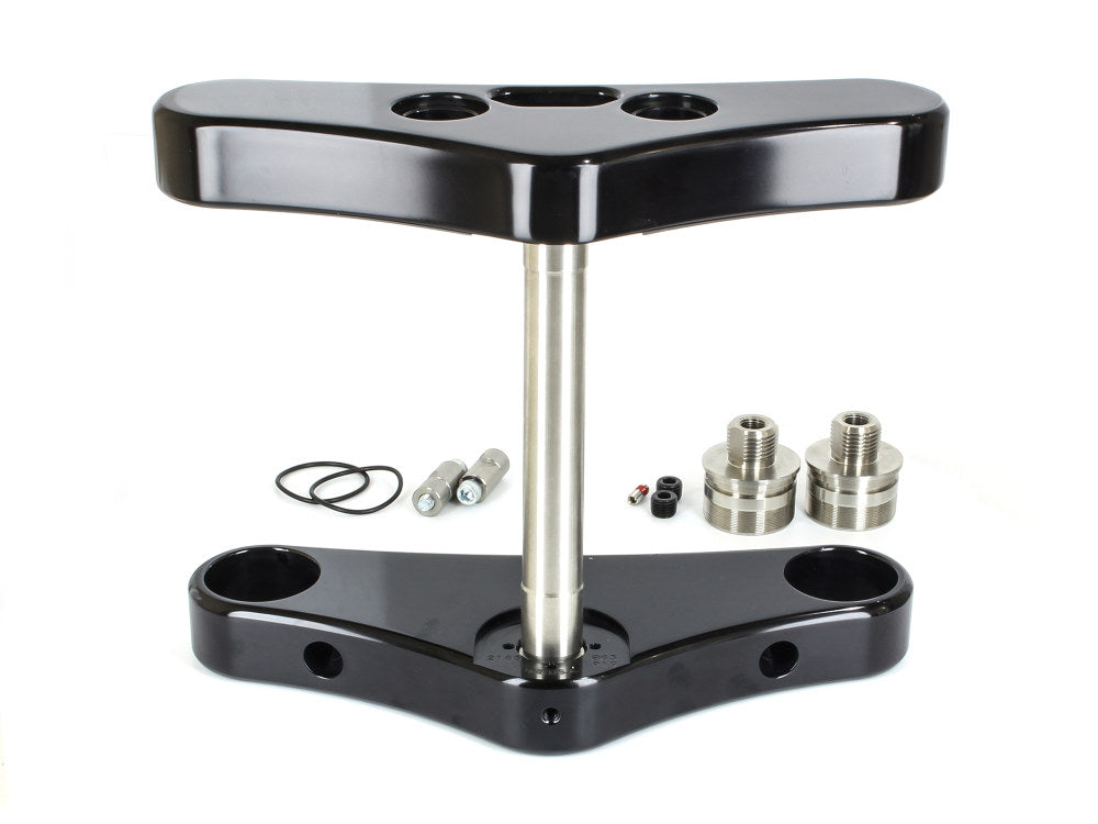 5 Degree Raked Wide Glide Triple Tree Kit - Black. Fits Breakout 2013-2017 with 23in. Wheel Conversion.
